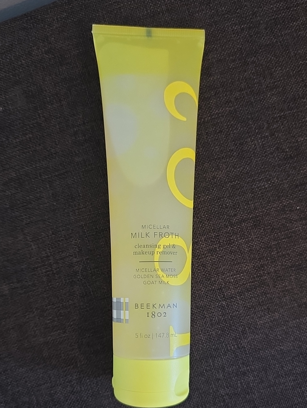 Beekman 1802 Micellar Milk Froth Cleansing Gel - Bright Yellow Tube